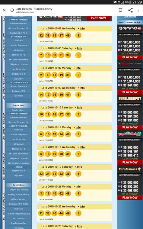 france lotto results 5/49